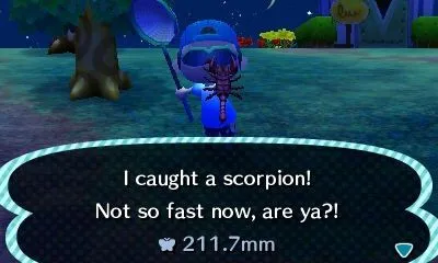 17857 acnl scorpion spawn