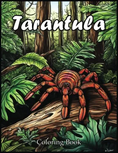 17944 tarantula coloring book detailed illustrations