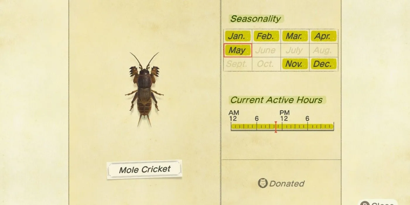17975 animal crossing mole cricket sound