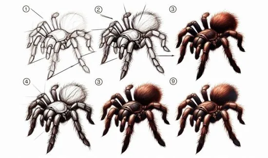 18057 tarantula 3d model anatomy